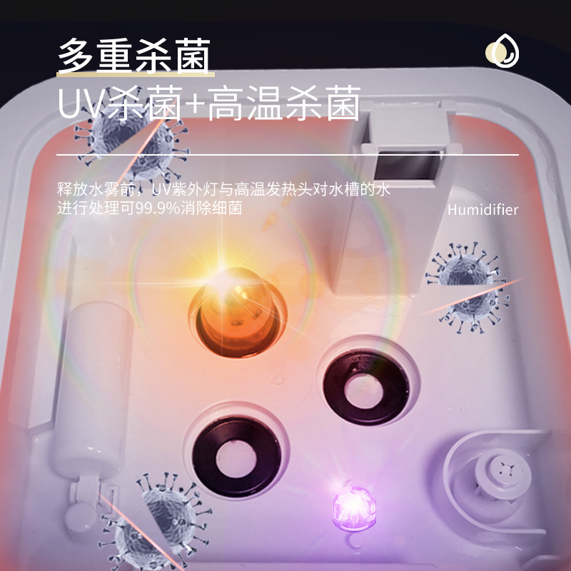 Floor-standing Warm Mist Humidifier HQ-JS953 4